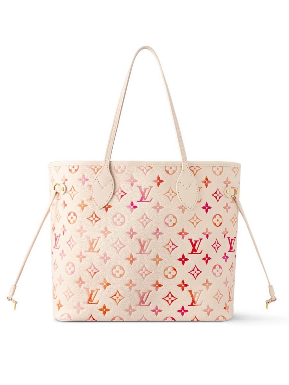 NEW Louis Vuitton Neverfull MM Monogram Empreinte Sunrise Aquarelle